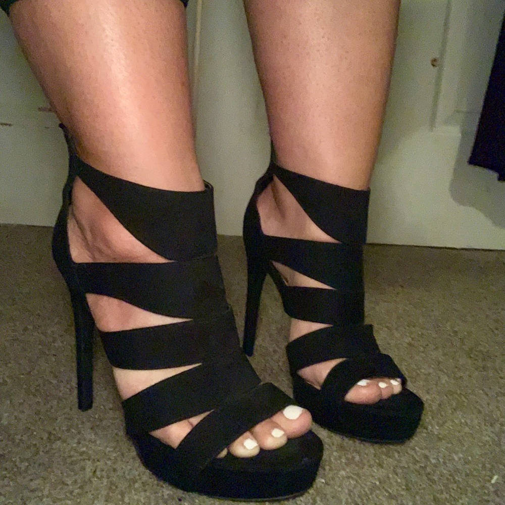 Black velvet Candies heels